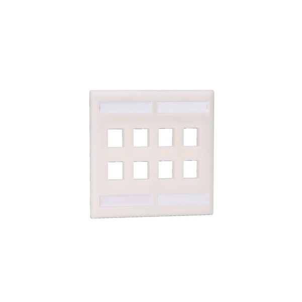 Panduit Flush Mount Screw-On Faceplates With Lab (10 Pack), 10PK NK8FIG - main